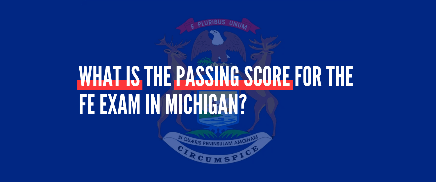 What is the passing score for the FE Exam?