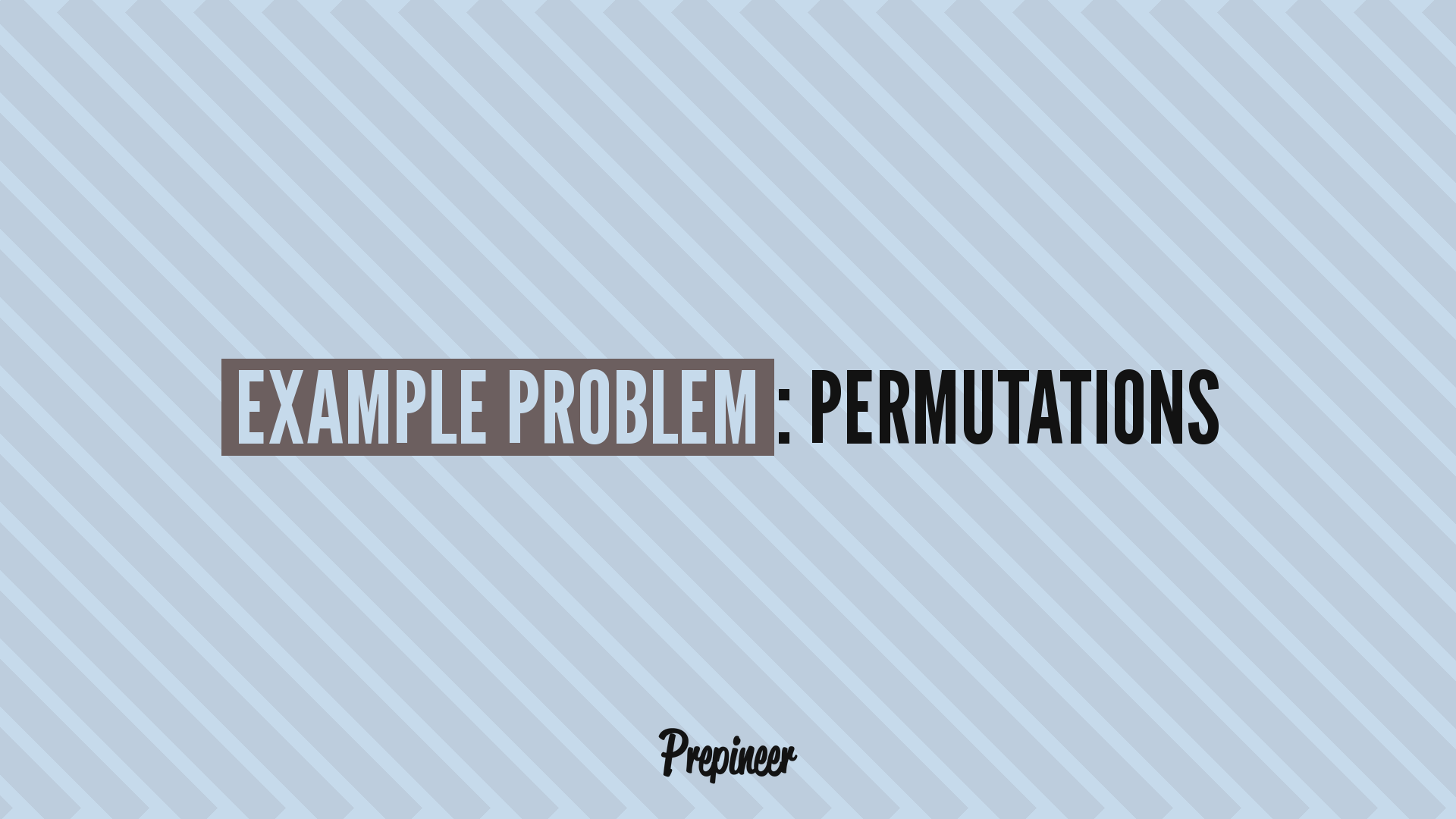 Example permutation problem with five employees and five roles