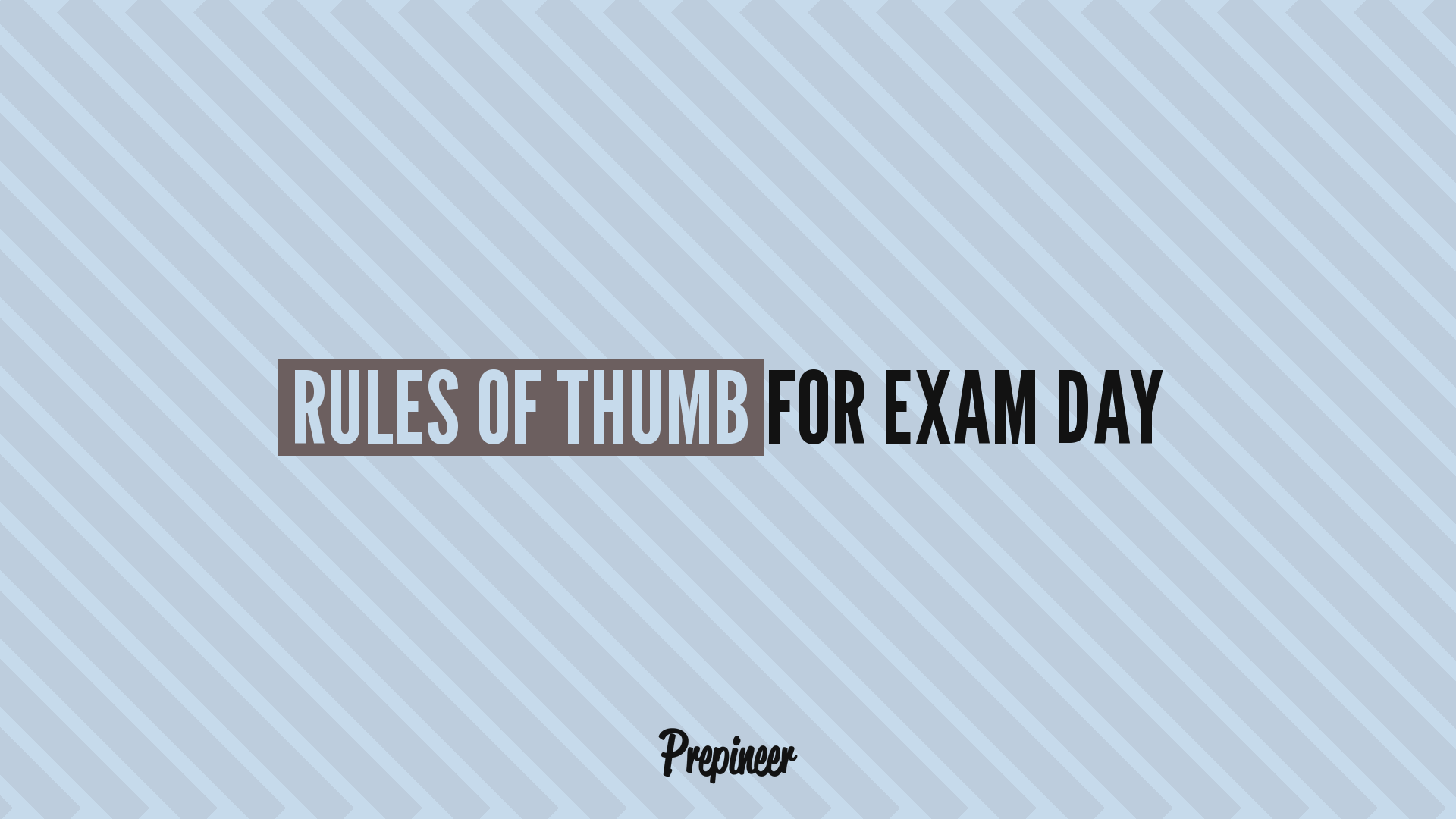 Rules of thumb for permutation problems