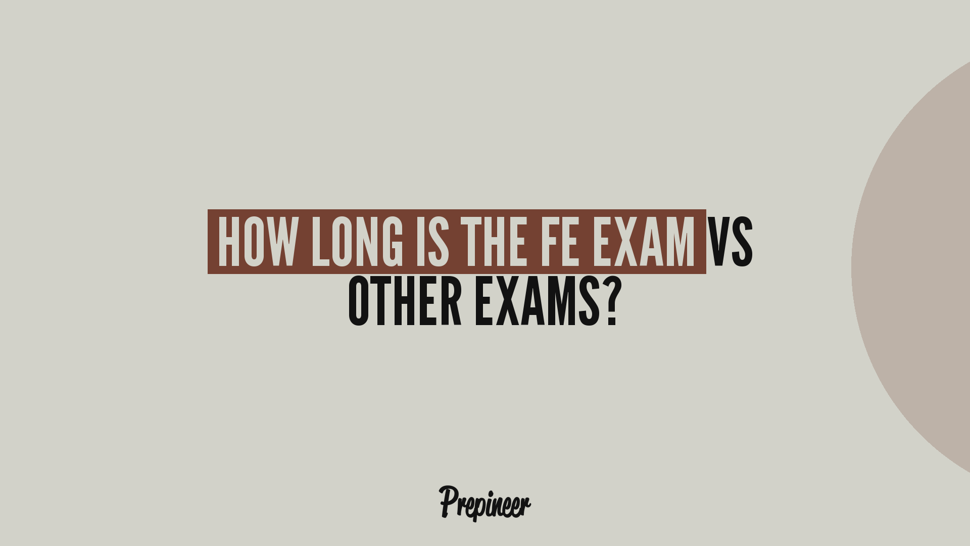 Uncover The Duration: How Long Is The Fe Exam? 6 How long is the fe exam compared to the pe exam and other tests