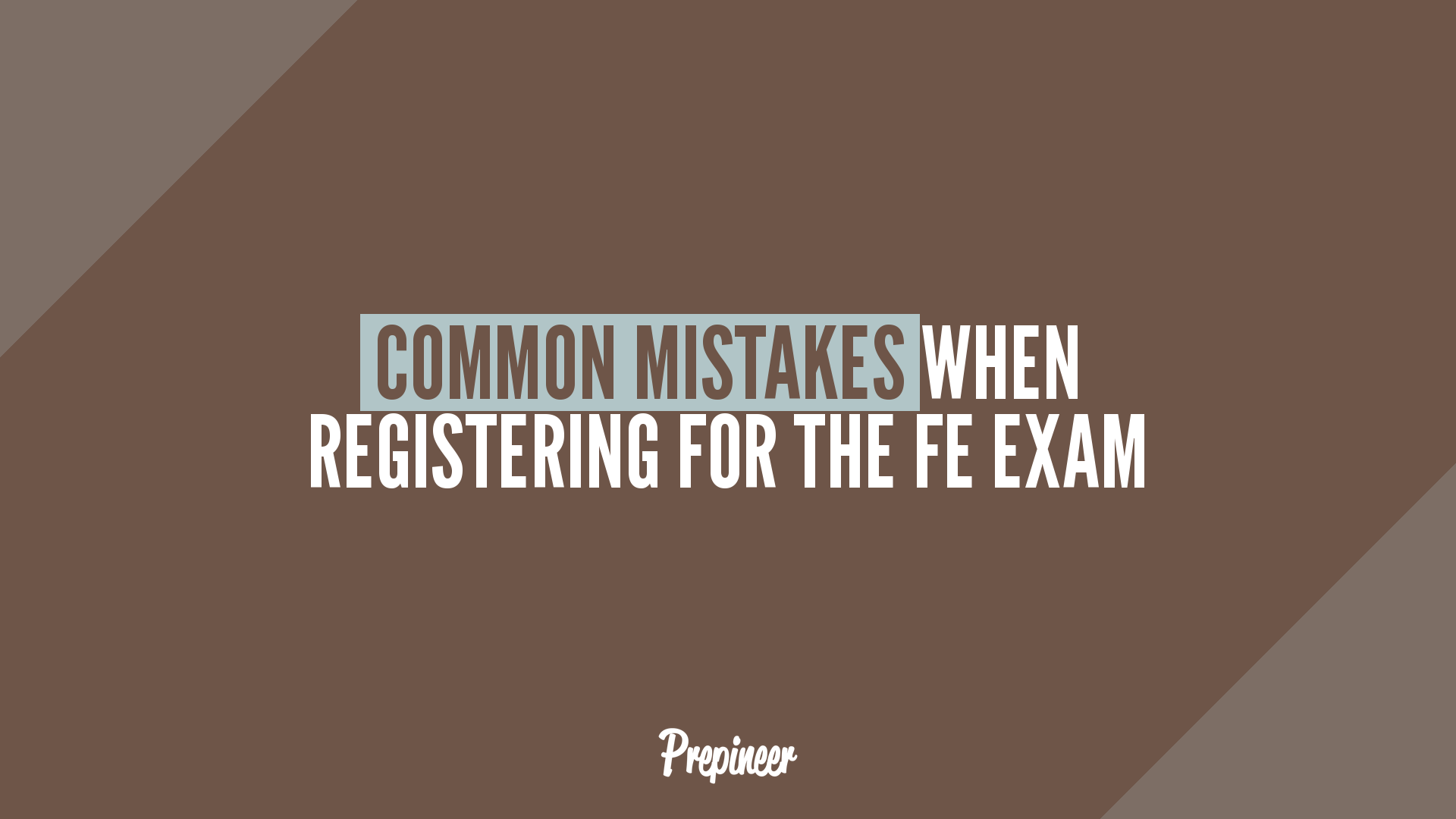 How To Register For The Fe Exam: Step-By-Step Guide 5 Fe exam registration mistakes — what to avoid
