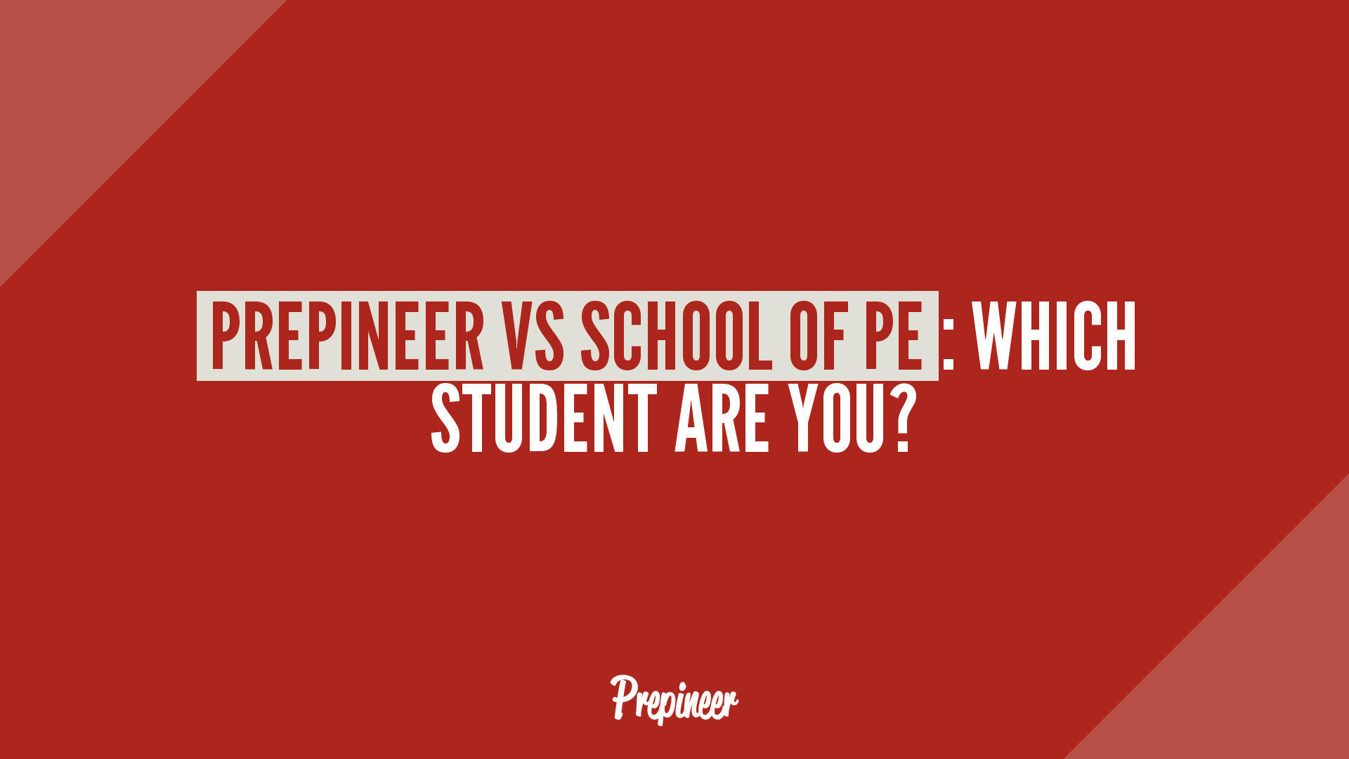 Prepineer vs school of pe — which student profile fits which program